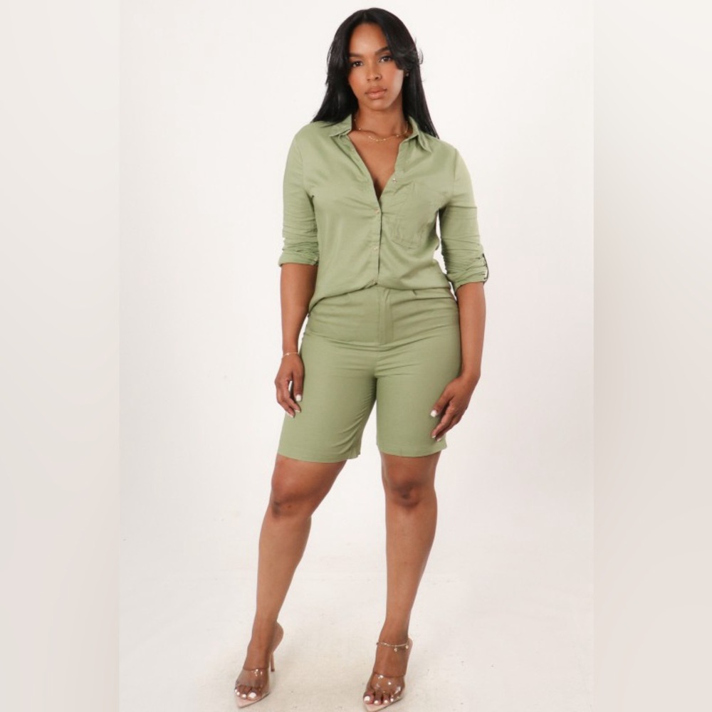 Women’s Linen Short Set